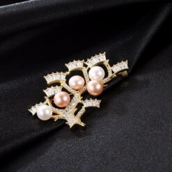 Wholesale 925 Sterling Silver Brooches With Freshwater Pearl 4