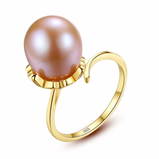 Wholesale 925 Sterling Silver Flower Natural Pearl Rings