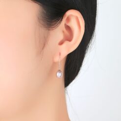 Wholesale Earrings Jewelry 8 9mm Natural Pearl Simple 925 2