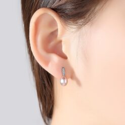 Wholesale Earrings Jewelry 925 Silver Girl Simple Stud 2