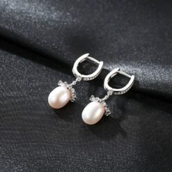 Wholesale Earrings Jewelry 925 Sterling Silver CZ Freshwater 4