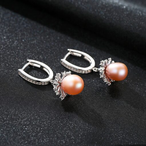 Wholesale Earrings Jewelry 925 Sterling Silver CZ Freshwater 5