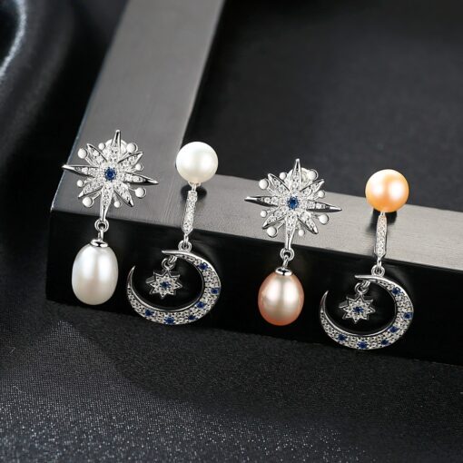 Wholesale Earrings Jewelry 925 Sterling Silver Fashion Pearl 3