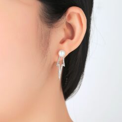 Wholesale Earrings Jewelry AAAAA Freshwater 7 7 5mm Natural 2