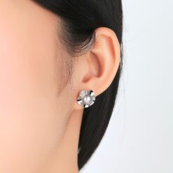 Wholesale Earrings Jewelry AAAAA Gray Natural Pearl 2
