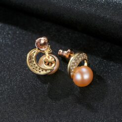 Wholesale Earrings Jewelry Brand 925 Silver Moon Shape 4