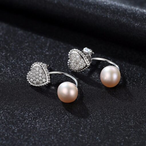 Wholesale Earrings Jewelry Charm Silvery Heart Shape 4