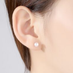 Wholesale Earrings Jewelry Classic Freshwater Pearl Silver Stud 2