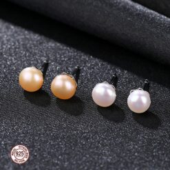 Wholesale Earrings Jewelry Classic Freshwater Pearl Silver Stud 3