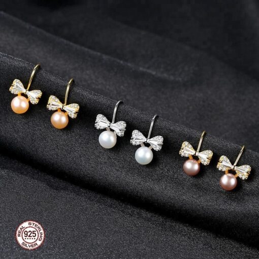 Wholesale Earrings Jewelry Custom Sterling Silver Freshwater Pearl 3