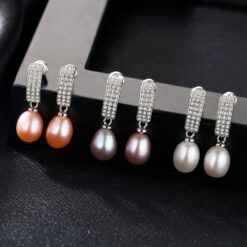 Wholesale Earrings Jewelry Daily Wear 8 9mm Freshwater 3