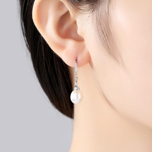 Wholesale Earrings Jewelry Delicate Freshwater Cultured Pearl Drop 2