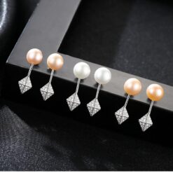Wholesale Earrings Jewelry Double Wear 925 Silver Stud 3