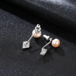 Wholesale Earrings Jewelry Double Wear 925 Silver Stud 4