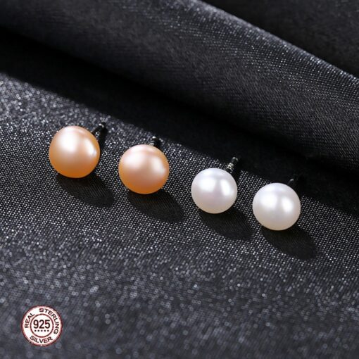 Wholesale Earrings Jewelry Elegant 6MM Natural Pearl Stud 2