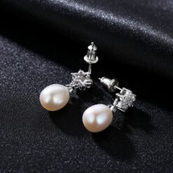 Wholesale Earrings Jewelry Factory Wholesale 8 9mm White Color 3