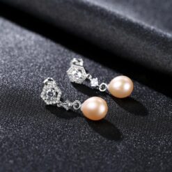 Wholesale Earrings Jewelry Freshwater Cultured Pearl Drop Earrings 4