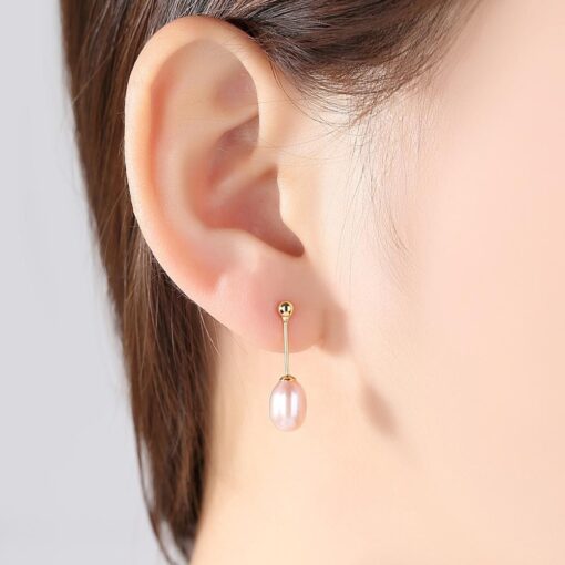 Wholesale Earrings Jewelry Freshwater Cultured Pearl Korean Fashion 1