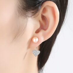 Wholesale Earrings Jewelry Genuine Freshwater Pearl Drops Cubic 2