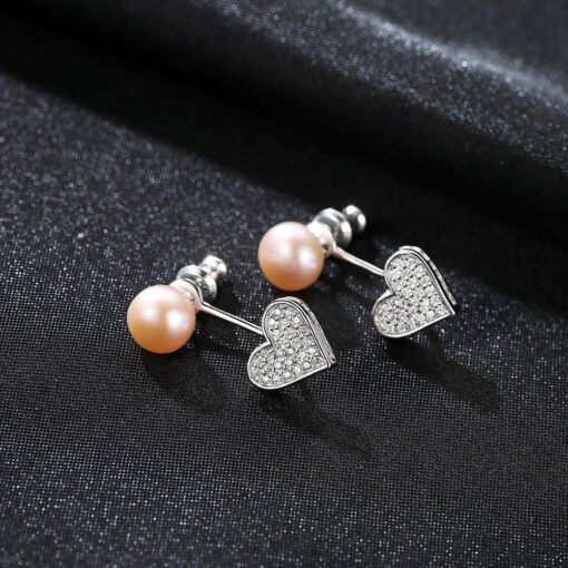 Wholesale Earrings Jewelry Genuine Freshwater Pearl Drops Cubic 3