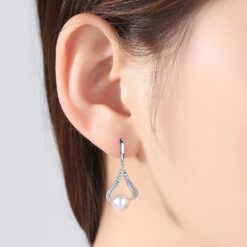 Wholesale Earrings Jewelry Geometric Design S925 Silver Jewelry 2