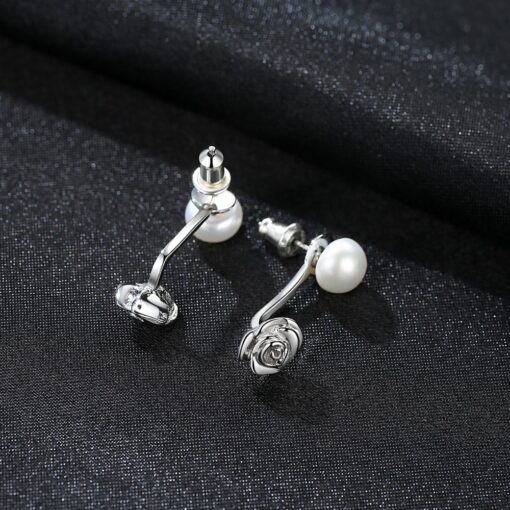 Wholesale Earrings Jewelry Gray Freshwater Cultured Pearl 925 4