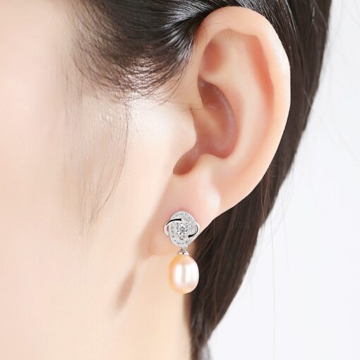 Wholesale Earrings Jewelry Lady 925 Silver Tiny CZ 2