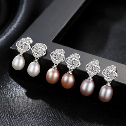Wholesale Earrings Jewelry Lady 925 Silver Tiny CZ 3