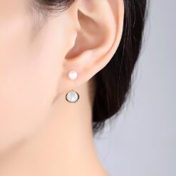 Wholesale Earrings Jewelry Lovely Korea Style White Circle 2