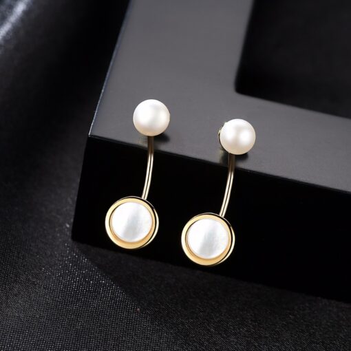 Wholesale Earrings Jewelry Lovely Korea Style White Circle 3