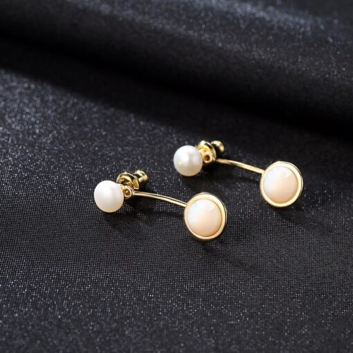 Wholesale Earrings Jewelry Lovely Korea Style White Circle 4