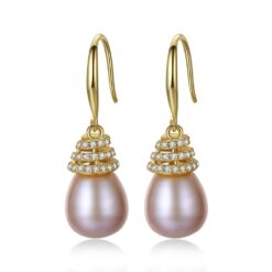 Wholesale Earrings Jewelry Luxury 18K Gold Color 925 Sterling