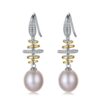 Wholesale Earrings Jewelry Luxury 925 Sterling Silver Double Colors