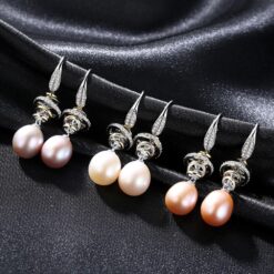 Wholesale Earrings Jewelry Luxury 925 Sterling Silver Double Colors 3