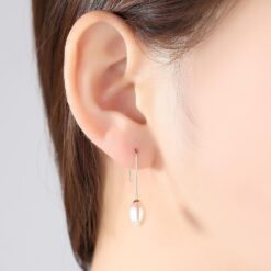 Wholesale Earrings Jewelry Minimalist Freshwater Cultured Pearl Drop 2