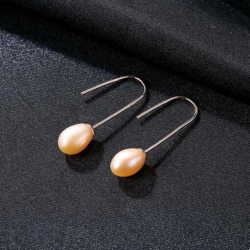 Wholesale Earrings Jewelry Minimalist Freshwater Cultured Pearl Drop 4