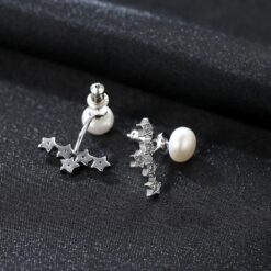 Wholesale Earrings Jewelry Natural Freshwater Pearl 925 Silver 4