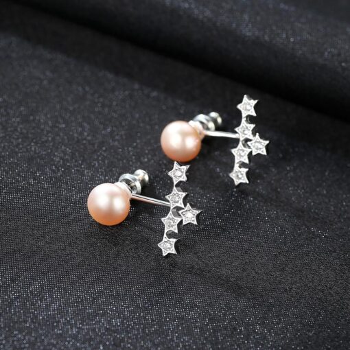 Wholesale Earrings Jewelry Natural Freshwater Pearl 925 Silver 5