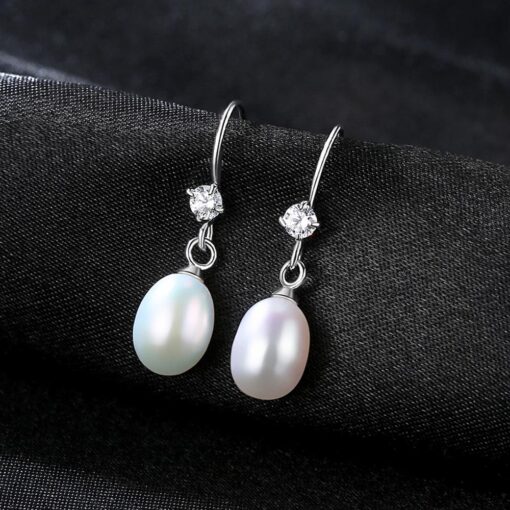 Wholesale Earrings Jewelry Natural Freshwater Pearl Drop Dangle 3