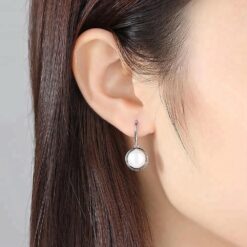 Wholesale Earrings Jewelry Natural Freshwater Pearl Earrings 925 2