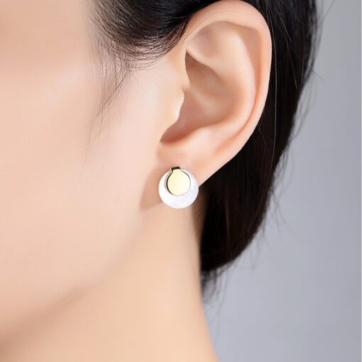 Wholesale Earrings Jewelry New Arrivals Circle Natural Mother 1