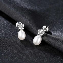 Wholesale Earrings Jewelry S925 Flower Shaped Earrings 3