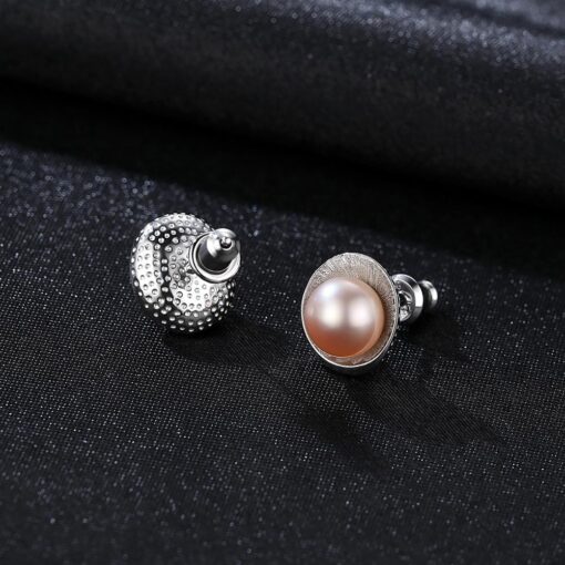 Wholesale Earrings Jewelry Shell Shape Freshwater Pearl Stud 4