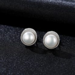 Wholesale Earrings Jewelry Shell Shape Freshwater Pearl Stud 5