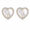 Wholesale Earrings Jewelry Simple Cute Heart Shape Natural