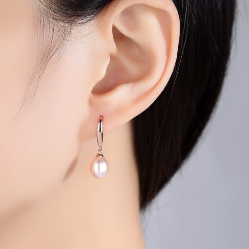 Wholesale Earrings Jewelry Simple Fashion 8mm Natural Pearl 1