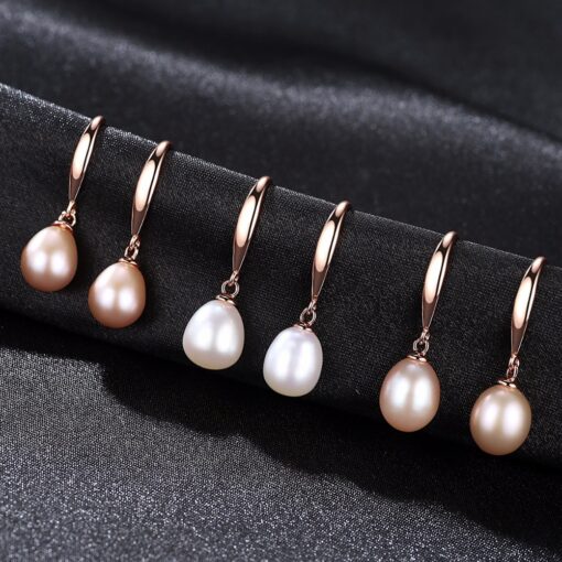 Wholesale Earrings Jewelry Simple Fashion 8mm Natural Pearl 2