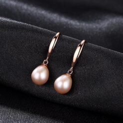 Wholesale Earrings Jewelry Simple Fashion 8mm Natural Pearl 4