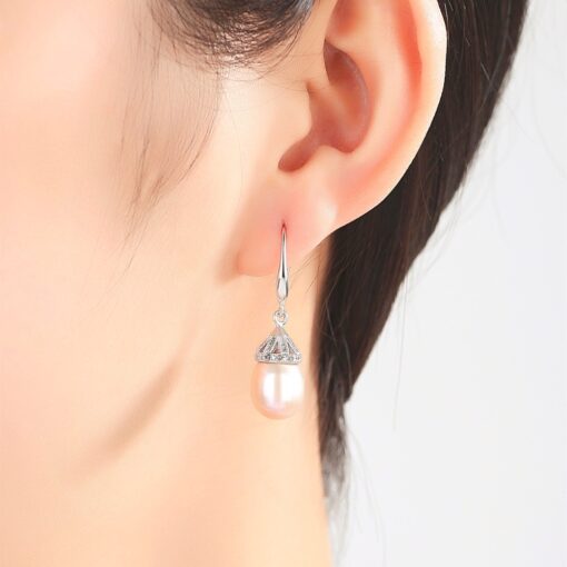 Wholesale Earrings Jewelry Sterling Silver Tahitian Freshwater Pearl 2