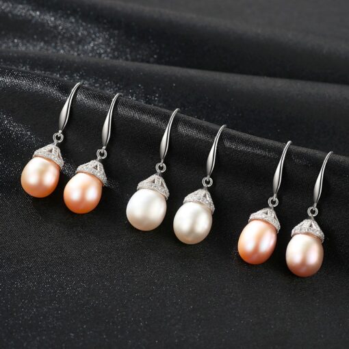 Wholesale Earrings Jewelry Sterling Silver Tahitian Freshwater Pearl 3